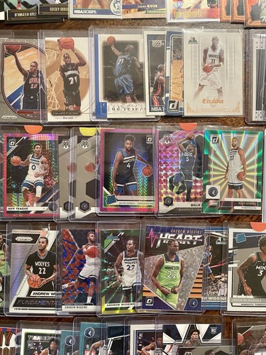 NBA Timberwolves Team Card Lot 150+ | HOF, RC, Relic, Insert, Parallel, Numbered - Picture 8 of 15