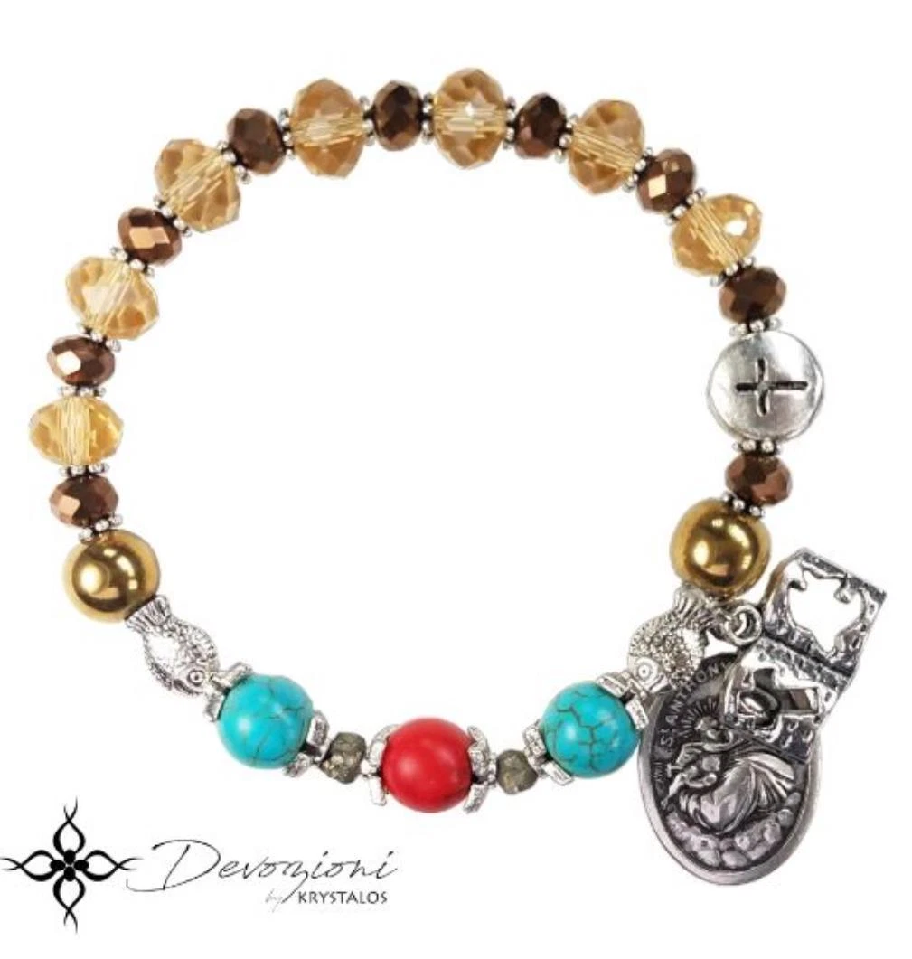 St anthony rosary bracelet clearance