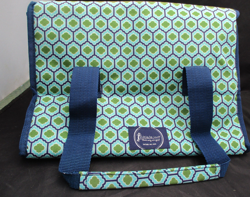 NWT Initials Inc STACKINI Stack Tote Emerald Mosaic "On the Go" Divider Pockets - Picture 3 of 8