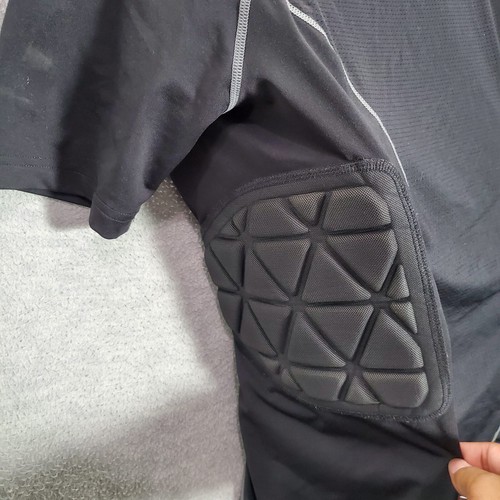 Adidas Boys Activewear Shirt L Black Climacool Heatgear Padded Compression READ - Picture 7 of 14