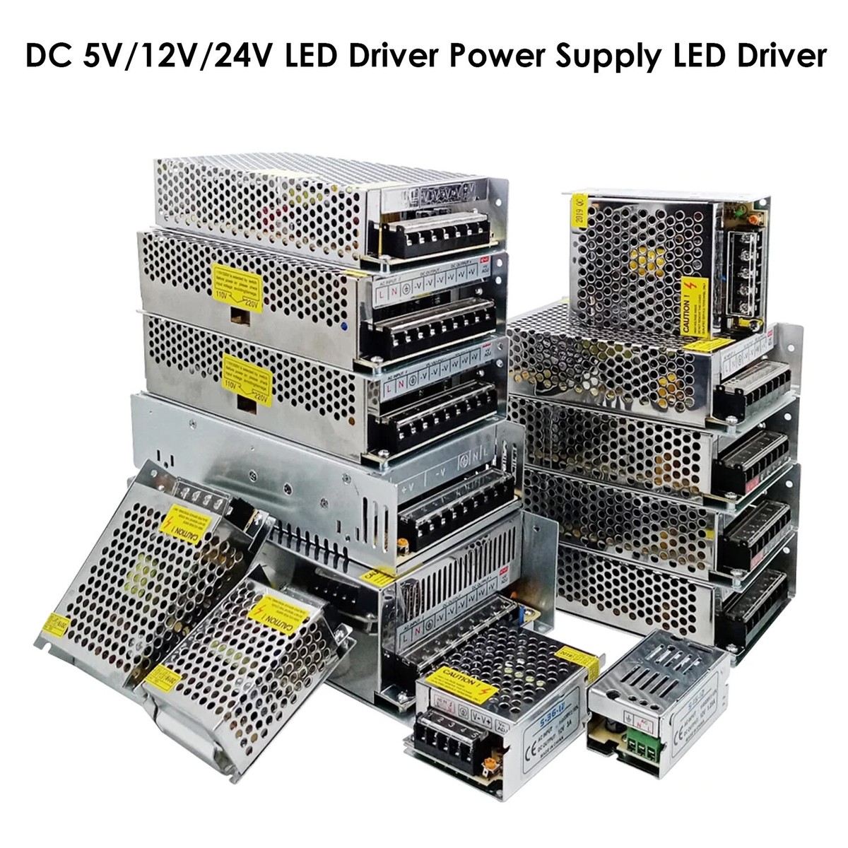15W LED Driver Power Supply – AC100-240V To DC24V 0.625A, IP67 Waterproof Transformer With Short Circuit Protection For Cabinet & DIY Lamps