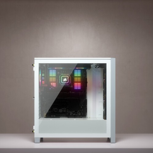 Corsair iCUE 4000X RGB Midi Tower Bianco CC-9011205-WW - Foto 6 di 10