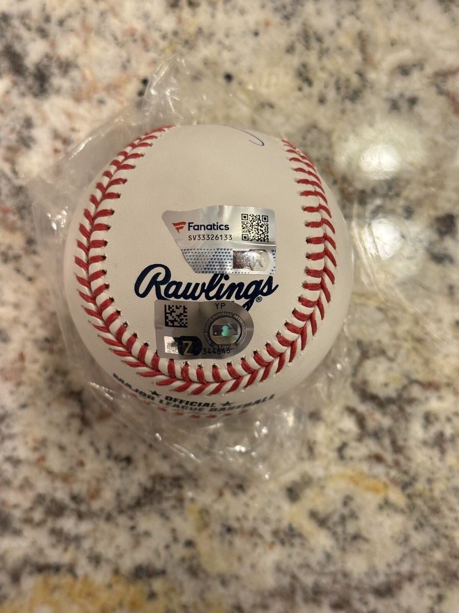 Anthony Volpe Signed Baseball Fanatics Authentic AUTOGRAPH NY