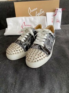 Christian Louboutin Spike Sneakers White Black Women's EU 36 Studs From  Japan | eBay