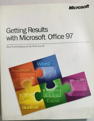 Getting Results with Microsoft Office 97 Vintage Computer Instruction Book 1997 