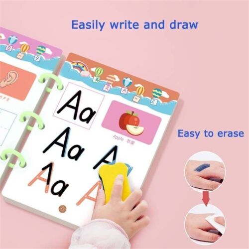 Writing Book Magical Tracing Workbook Set Letter Practice Drawing Book for Kids - Picture 12 of 12