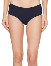 MICHAEL Michael Kors Shirred Bikini Bottoms New Navy L75456 Womens Size XL