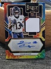 2023 Select Tie-dye Tyler Scott Patch Auto #23/25 2 Color Patch Chicago Bears