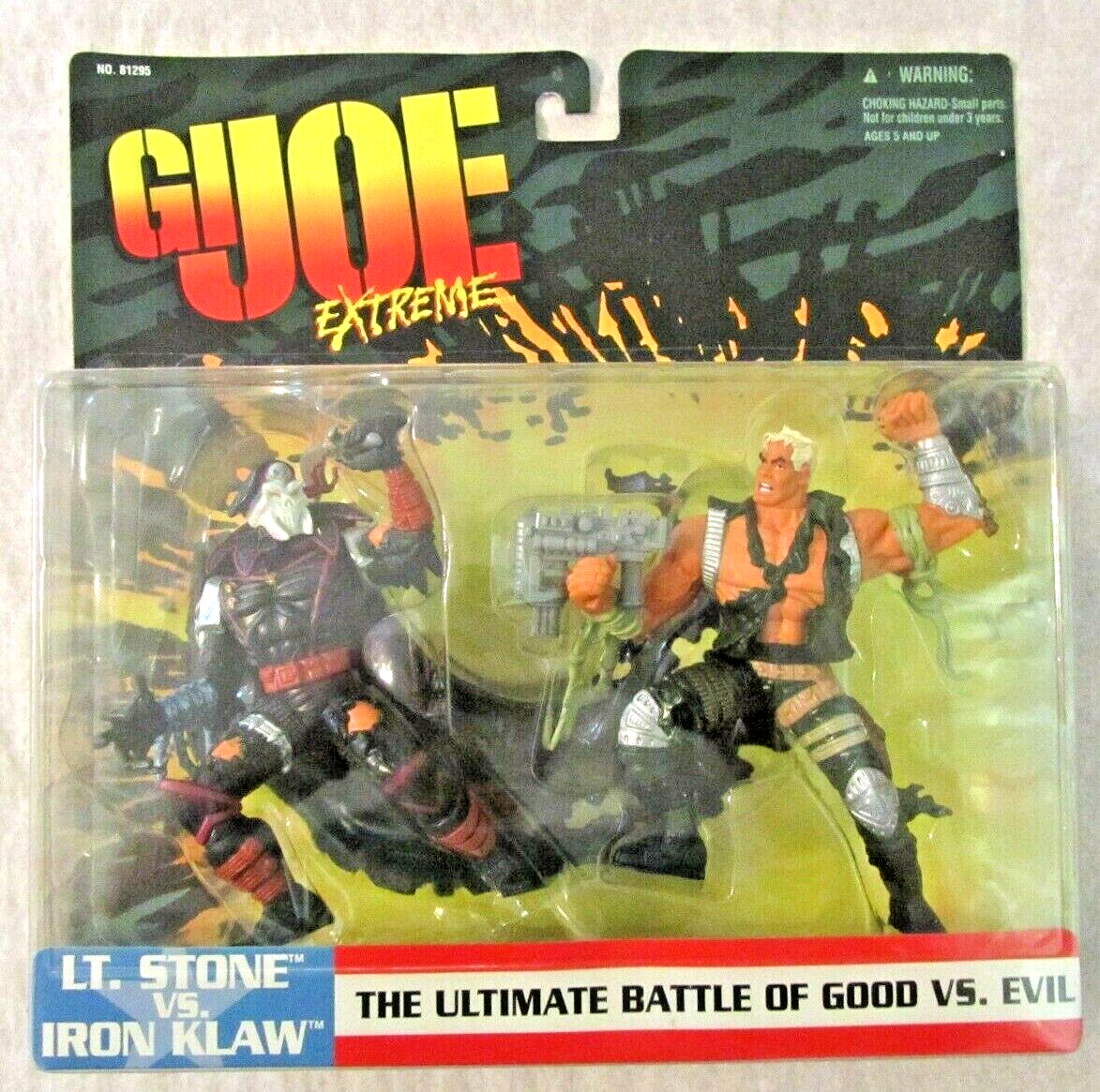 1995 Kenner GI Joe Extreme STONE IRON KLAW 5in Action