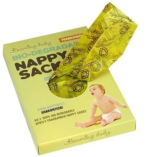 Beaming Baby Bio-Degradable Nappy Sacks - Fragranced - 60 Sacks