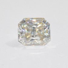 9 Ct Off-White Lab Created Diamond Asscher Cut VVS1 Certified ! Jewelry making