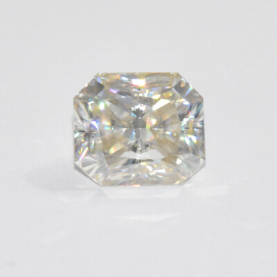 #ad 9 Ct Off White Lab Created Diamond Asscher Cut VVS1 Certified Jewelry making $449.65