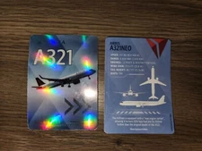 Delta Air Lines Pilot Trading Card Airbus A321NEO 747