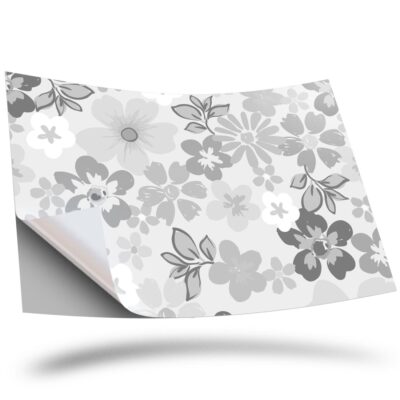 One Sticker Bw 1 x Vinyl Sticker A2 - BW - Pink Flowers Floral Pattern #36390 | eBay UK