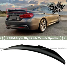 FITS 2014-2020 BMW F36 4 SERIES GRAND COUPE GLOSSY BLACK PSM STYLE TRUNK SPOILER