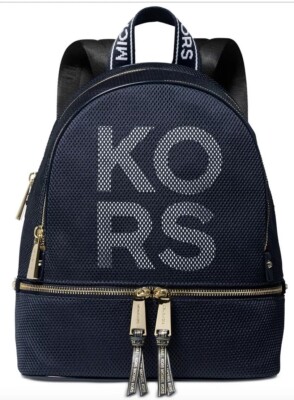 Michael Kors Rhea Zip Backpack Logo front stri m69781641830_1.jpg main image 4
