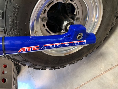 ATC Addiction Front Fork & Disc Guards in WHITE Honda ATC350X ATC 350X Maier - Picture 6 of 6
