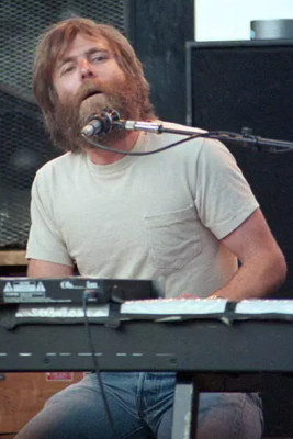 Brent Mydland von The Grateful Dead tritt in Irvine Meadows auf 4 x 6 Foto