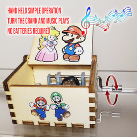 Mario music box + Keychains 🍄 Super Mario Bros Nintendo gift game room 🍄 NES