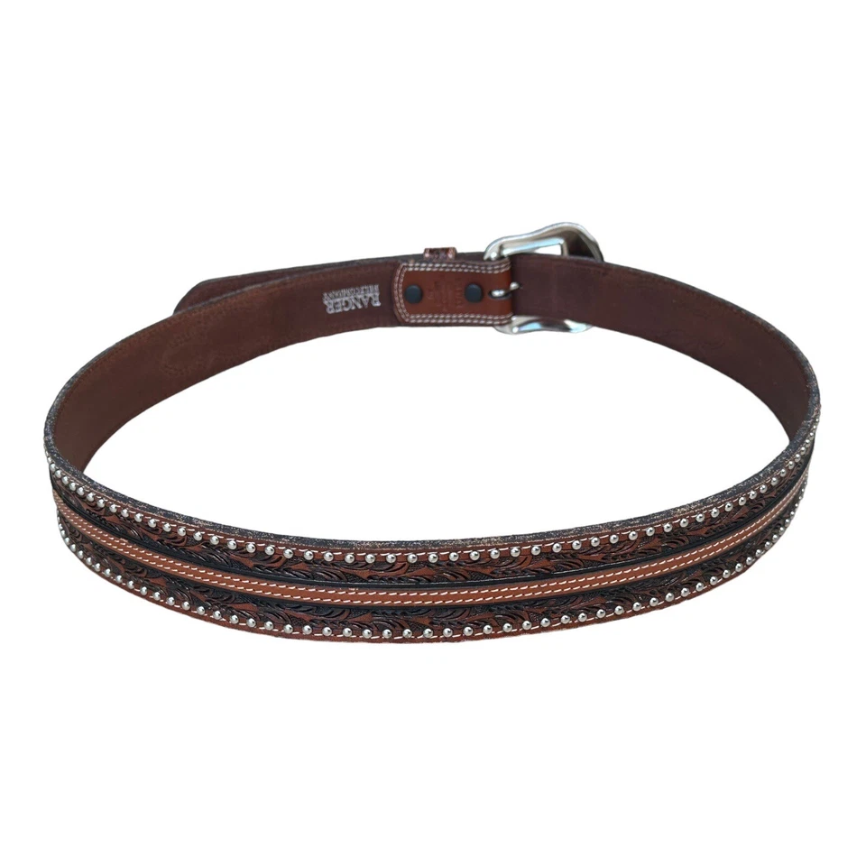 Пояс рейнджера компании WB3753 мужской коричневый кожаный инструмент черный крокодила тисненый ремень 44 - Изображение 4 из 4