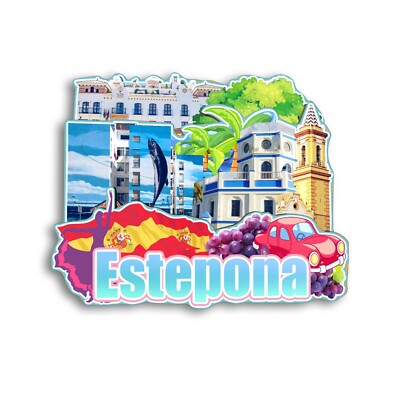 Estepona SPAIN Refrigerator magnet 3D travel souvenirs wood