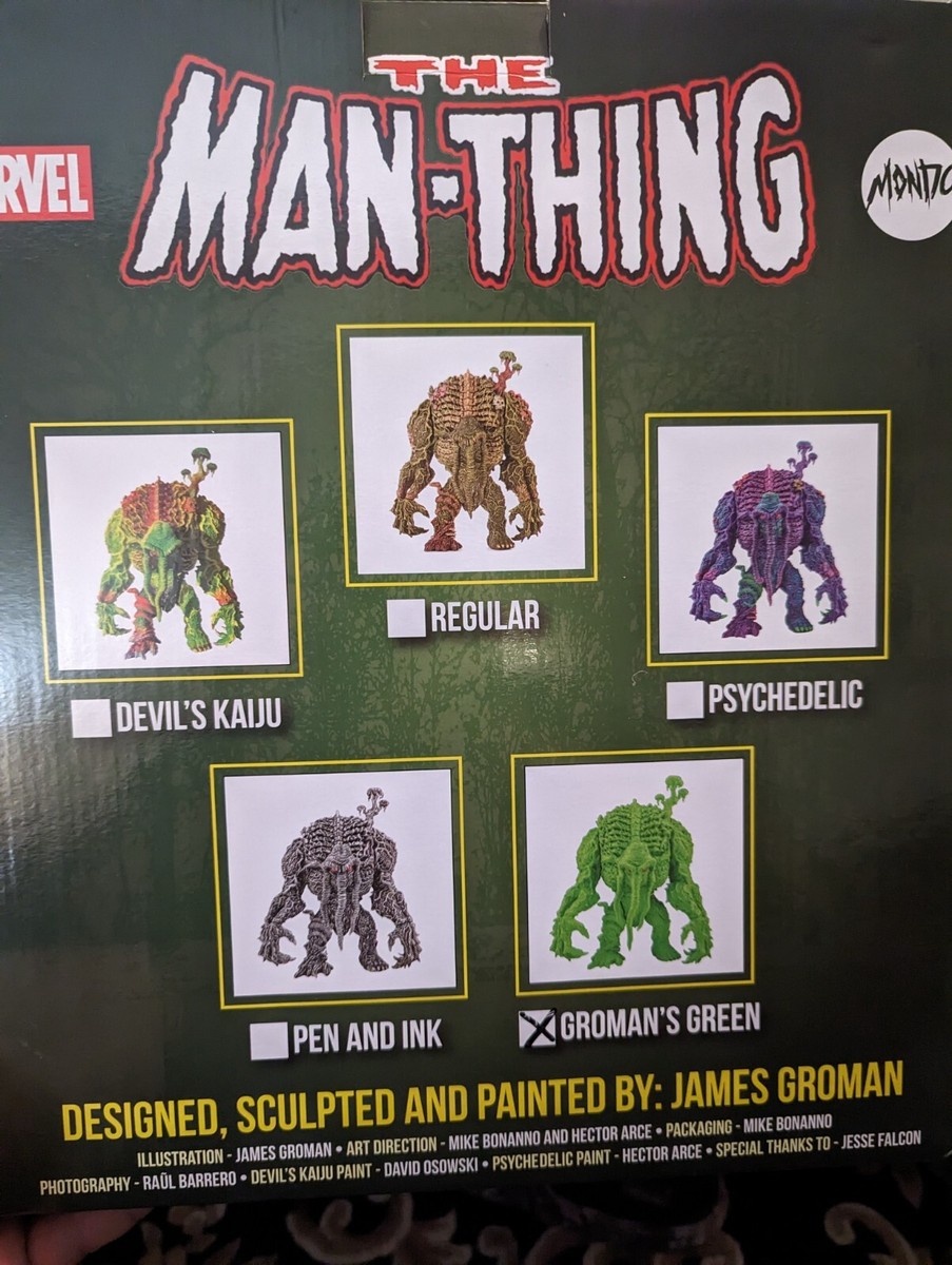 JamesGroman manstadon牙 THE MAN-THING 3体 Man-Thing Vinyl Collectible by Mondo | Sideshow Collectibles