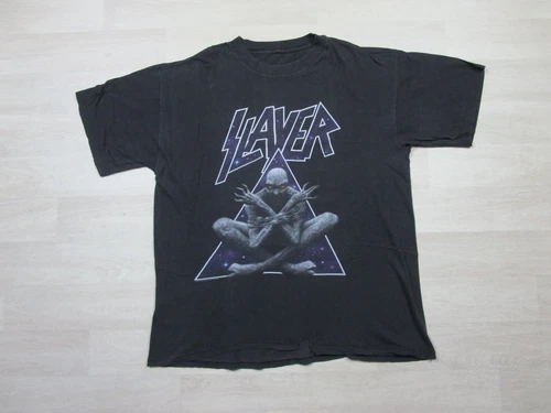 Slayer Divine Intervention Tour XL T Shirt 90s Eur 1990s vintage concert t-shirt, vintage, size XL, single stitch, B+ condition