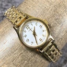 Vintage Timex M3 Women Fashion Gold Expansion Band Quartz Analog 20mm Watch 6"