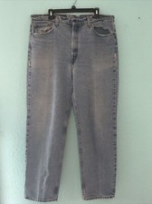 LEVIS 550 Vtg 1990s Light Wash Relaxed Made In USA Blue Jeans Mens 40 x 32 (63