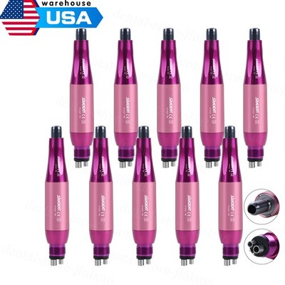 10 Dental Hygiene Prophy Handpiece Air Motor 4Holes 4:1 Nose Cone 360°Swivel