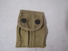 VINTAGE US MILITARY WW1 ERA AMMO POUCH LLC & CO 1918 FOR WEB GEAR