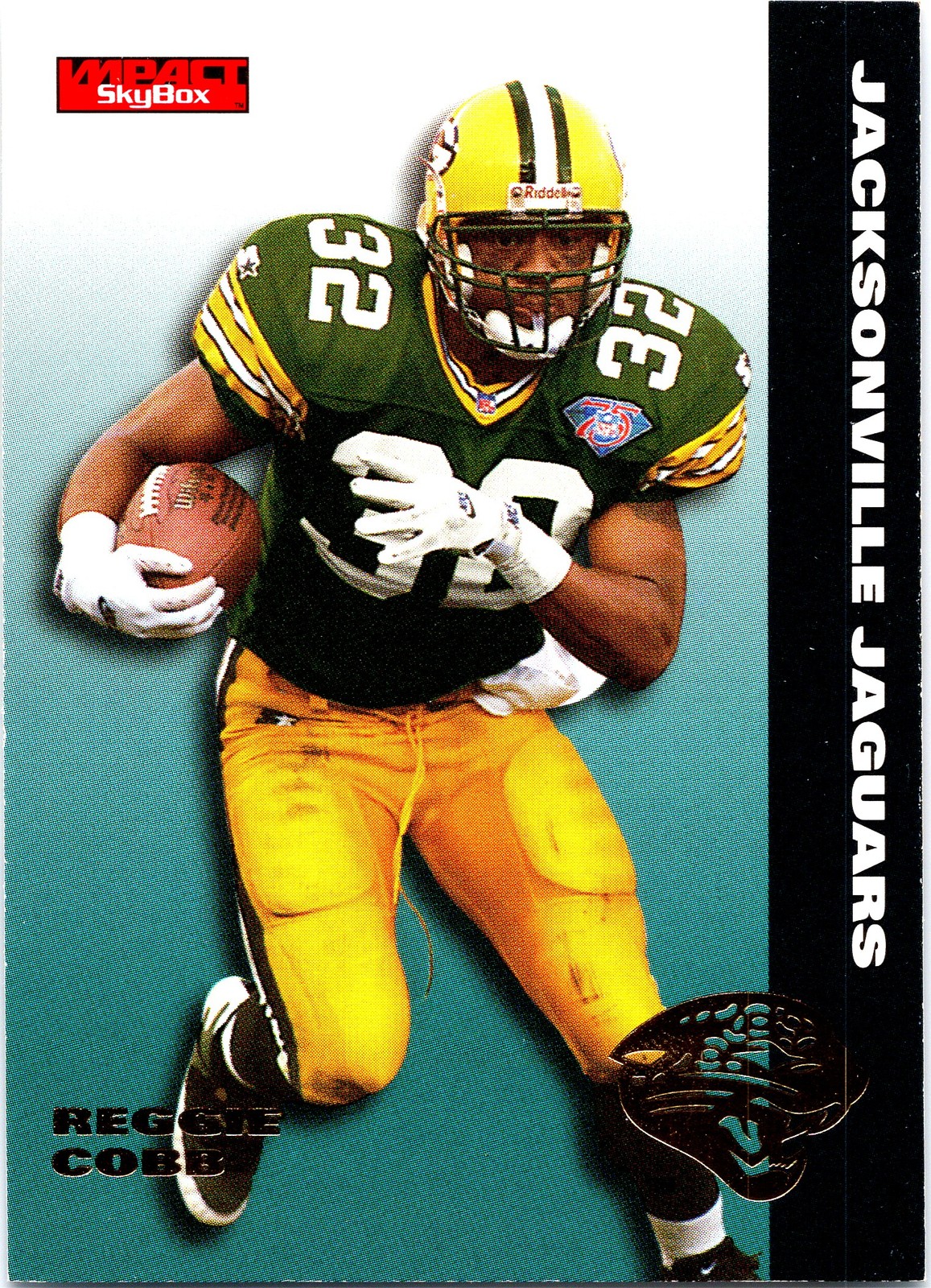 Reggie Cobb 1995 SkyBox Impact #69 Jacksonville Jaguars