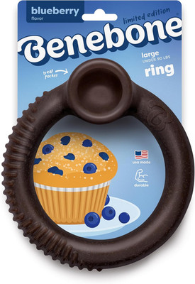 Ring Durable Dog Chew Toy for Aggressive Chewers   Limited Edition Blueberry Fla