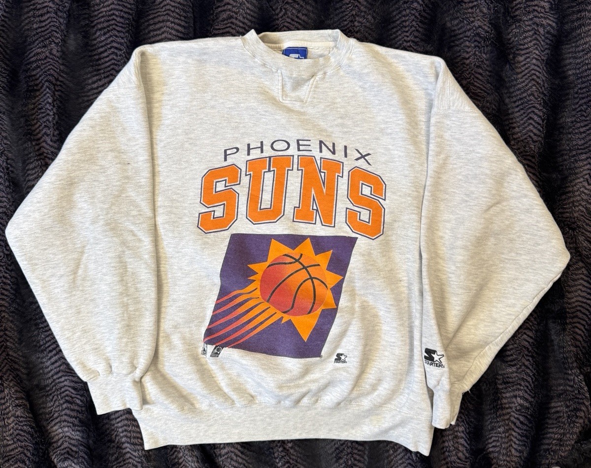 Vintage Starter Phoenix Suns Gray Crewneck Sweatshirt Mens XL