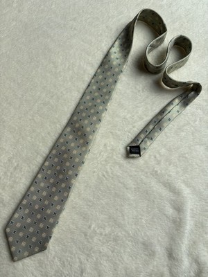 Jacob Alexander Men's Geometric Gray Gold Black Tie Woven Classic 100% Polyester