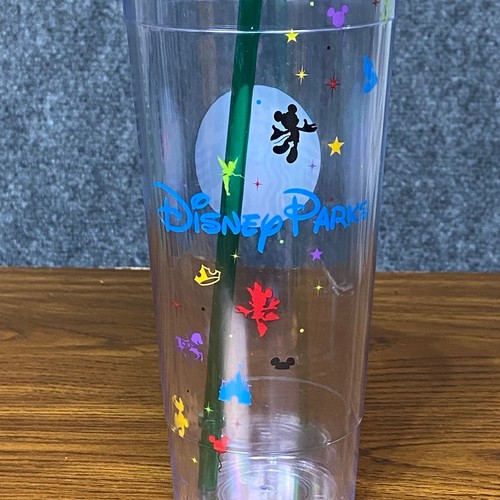 Starbucks Disney Parks Tumbler Clear Cold Cup Venti 24 oz Straw Mickey - Picture 3 of 11