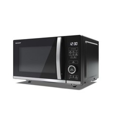 Sharp Black 20 Litre 800W Microwave Oven with ECO Function - YC-QS204AU-B