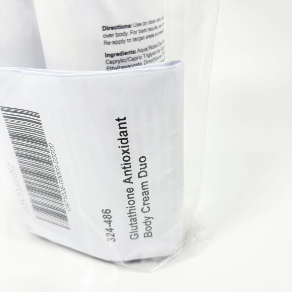 Lote 2 Isomers Glutatión Crema Corporal Antioxidante 240 ml 8,12 fl oz Laboratorio de Cuidado de la Piel Foto 3 de 4
