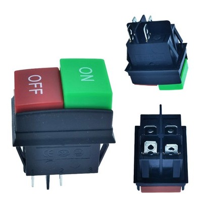 Rocker Switch Button Start Stop Control Button Double Red 1NO 1NC New Type Super