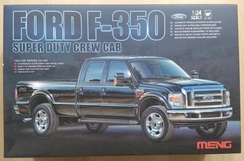 18-001 MENG 1:24 Scale FORD F-350 SUPER DUTY CREW CAB Plastic Model Kit