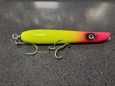 1 - 247 Custom Lures Round Pencil Popper 5 3/4" ~ 1 1/4 oz MIAMI VICE