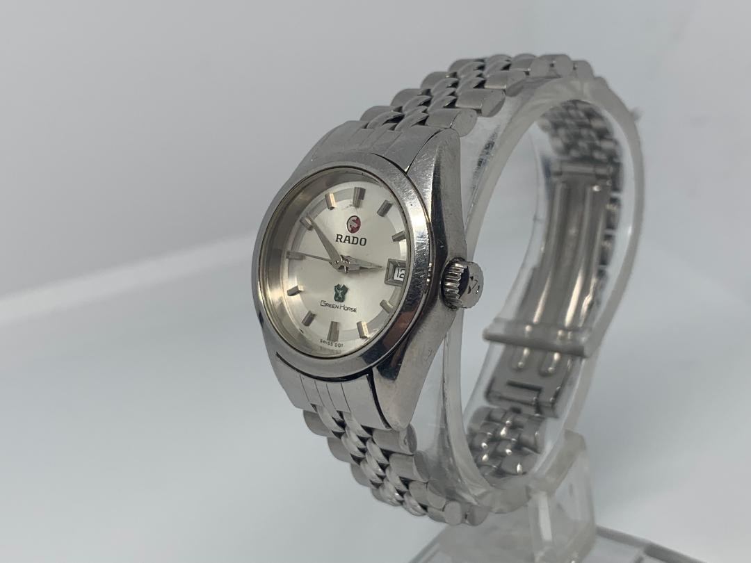 RADO Green Horse 自動巻き時計 シルバー×ゴールド　レディース Rado Analog Automatic Women Green Horse Vintage Vintage