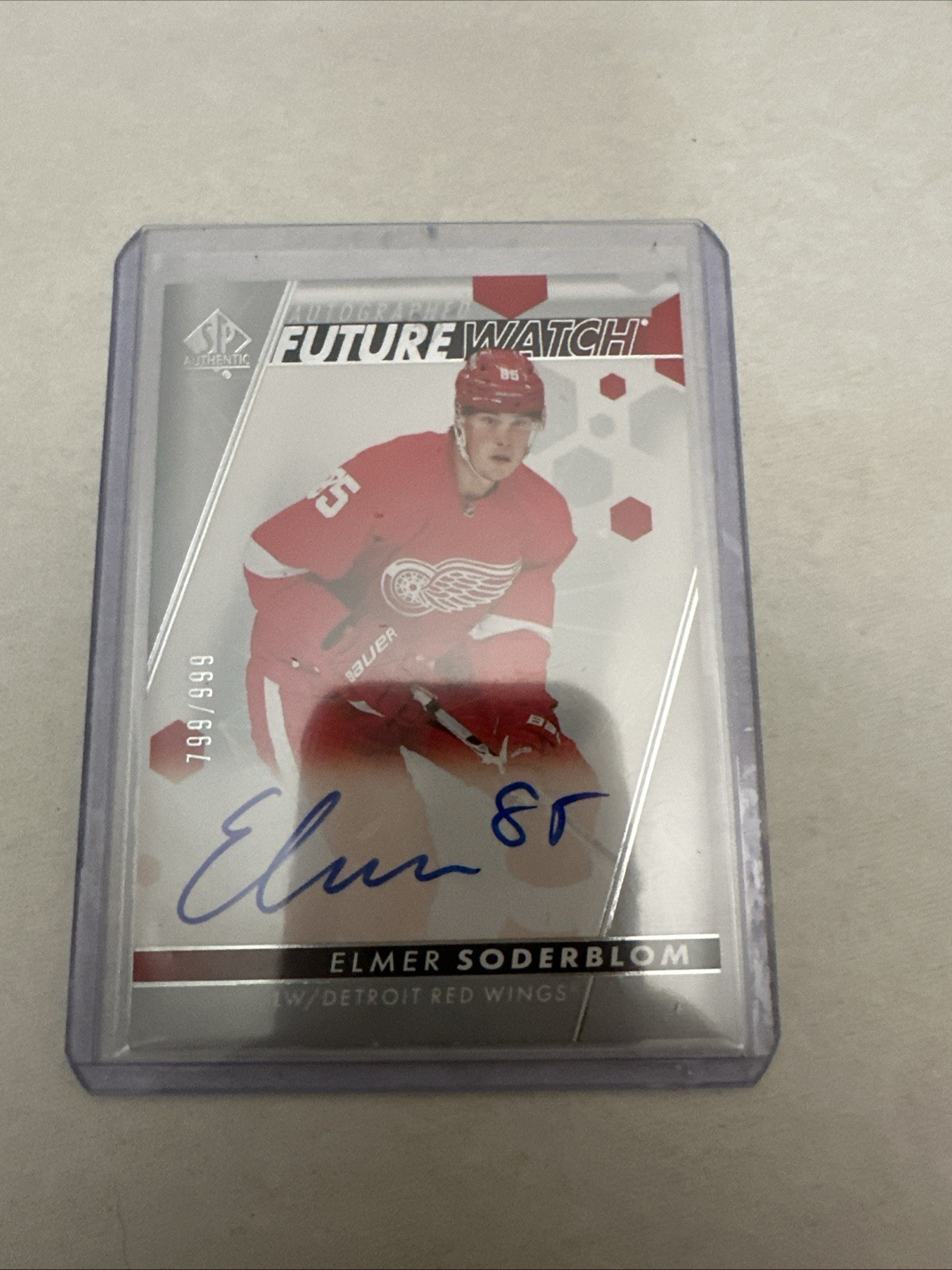 22/23 Sp Authentic Elmer Soderblom Auto Rc Future Watch 799/999