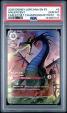 2025 DISNEY LORCANA EN P3-PROMO 5 MALEFICENT - MONSTROUS DRAGON PSA 10