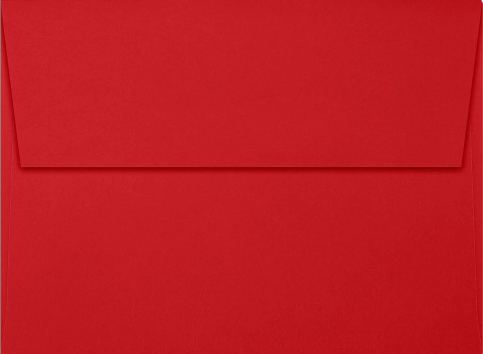 Sobres auto-sellados A7 rojo rubí | 250 unidades | Perfecto para todas las ocasiones Foto 4 de 4