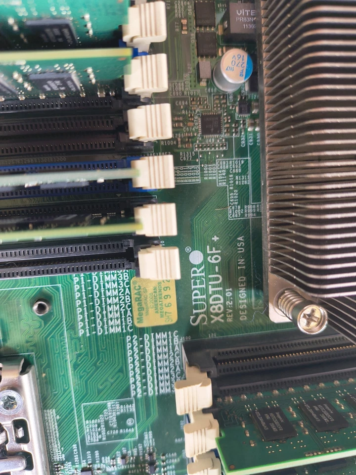 SuperMicro X8DTU-6F+ Motherboard - Dual LGA1366 - Tested - 48gb Ram - Image 4 of 4