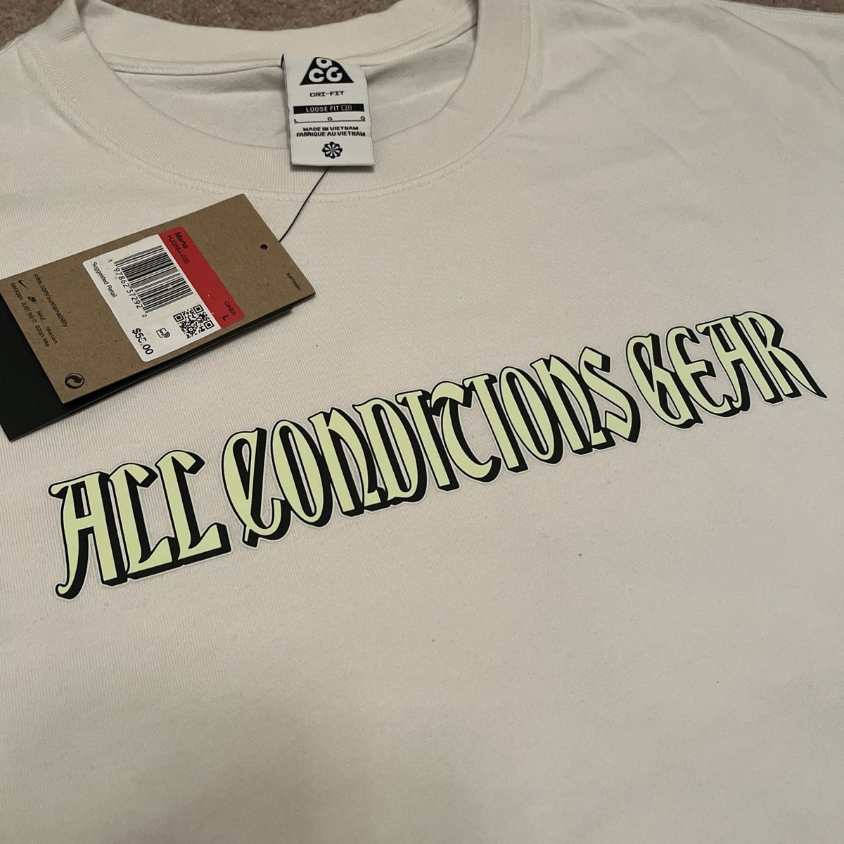 のん Nike Men's ACG Dri-FIT Iguana T-Shirt - Size: XL - HJ0884 030