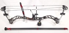 2007 Bowtech Constitution LH 60# Smoke 29" Compound Bow W/ Stabilizer (39628-1)