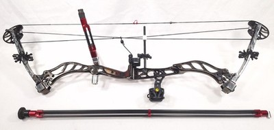 2007 Bowtech Constitution LH 60# Smoke 29'' Compound Bow W/ Stabilizer (39628-1)