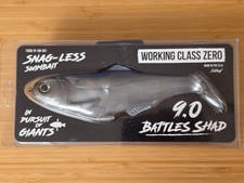 WORKING CLASS ZERO, BATTLES SHAD 9.0, SILVER, ITEM IN HAND READY TO SHIP NOW